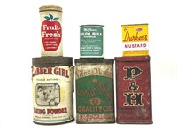 Vintage Tins : Clabber Girl, Biles & Moser, P&G,