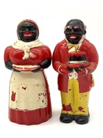 Vintage Plastic Aunt Jemima and Uncle Mose Salt