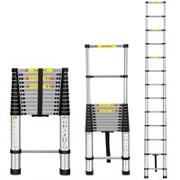 Miscoos Telescoping Ladder, 12.5FT Aluminum