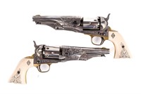 Firearms 2 Matching 1851 Pietta 1851 Navy .36 Cal