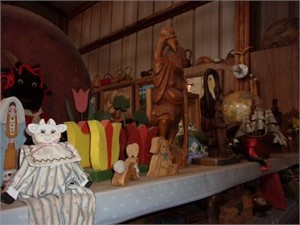 Wood home decor, model ship, globe & much more.