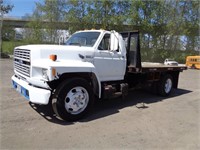 1985 Ford F-600G Flat Bed S/A