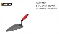 Qty of 2 Raptor 5" Brick Trowels