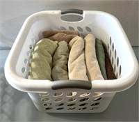 Cloths basket of bath towels