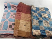 (3) Handmade Reversible Quilts