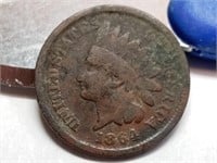 OF)  Better date 1864 Indian head penny