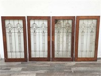 Early vintage glass pane cabinet doors