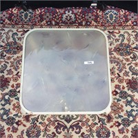 Outdoor glass top table