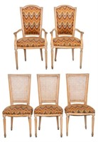 Italian Neoclassical Style Dining Chairs, 5