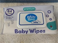 White Rain Baby Wipes - Pk of 64 - NIP