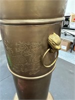 Large brass umbrella stand