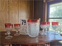 Kings Crown Glassware - Glasses & Pitcher