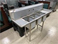 New! 3 Compartment Sink, Perfect for Food Truck