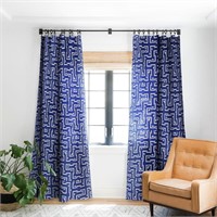 Blackout Navygeo Made-to-Order Curtain Panel (One