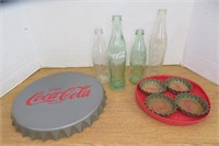 Coca Cola Tray, Coasters & Bottles