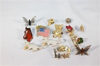 Lot of Brooches & Pins
