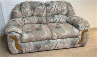 Multicolored Upholstered Love Seat