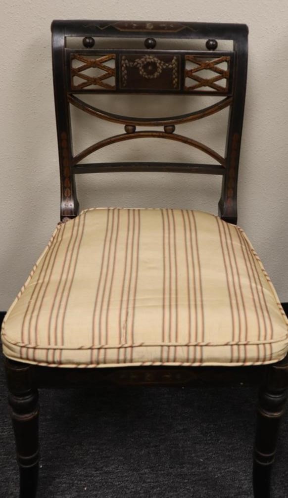 Vintage Regency rattan chair