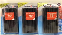 3 Packs Paper Mate Black Ballpoint Pens