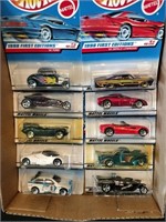 Flat of Hot Wheels