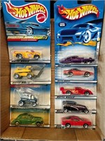 Flat of Hot Wheels