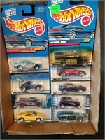 Flat of Hot Wheels