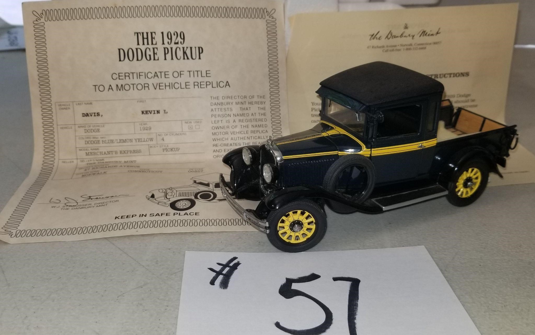 1929 Doge Die Cast Pickup 1:24 scale