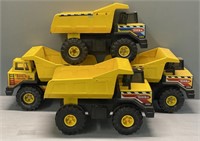 4 Tonka Dump Trucks Toy Lot