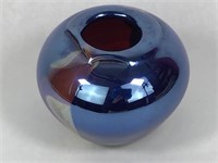 Joan Reep Signed Lustre Glass Vase