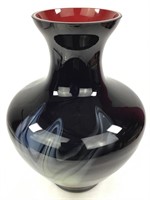 3-Color Lg Fused Glass Vase