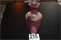 Cranberry Glass Fount 13.5"