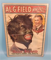 AL. G. Field Minstrels Billy Beard Black Americana