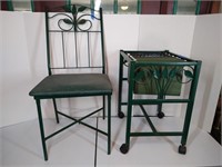 Metal Chair and Filing Holder