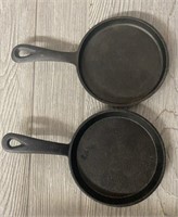 (2) Cast Iron Skillets