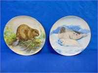 (2) Goebel Wild Life Plates By Lisa Calvert