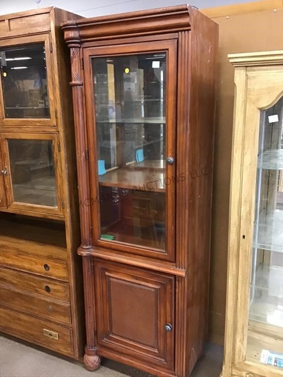 Lighted Display Cabinet with Lower Storage -
