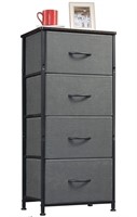 4 drawer storage organizer with fabric bins