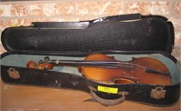 Old Violin and Case - No Bow