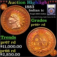 Proof ***Auction Highlight*** 1883 Indian Cent 1c
