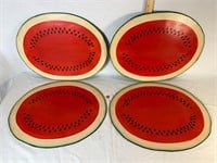 Set of Four Watermelon Placemats