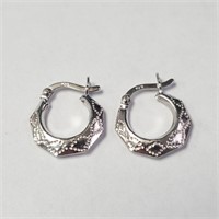 $100 Silver Small Hoop Earrings