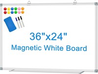 Whiteboard 36x24 Aluminum Magnetic with Tray