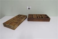 2 Primitive Wood Boxes / Crates
