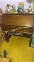 Oak writing desk, contents not included
