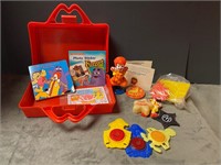 ‘88 Red Plastic Lunchbox Full of Goodies