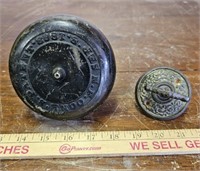 (2) Antique Doorbell & Hardware- Including Bell