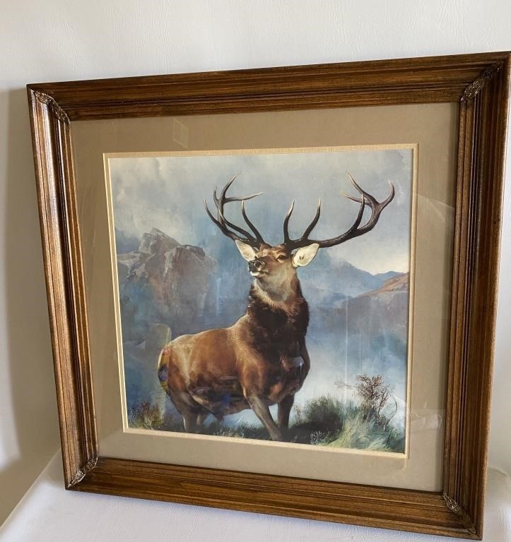 Gorgeous 28x28 Elk Painting Professionally  Framed