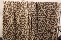 9ft Patterned Beautiful Curtains~Cindy Crawford