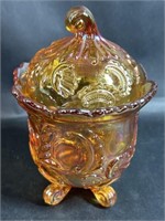 Vintage Imperial Glass Marigold Candy Vase
