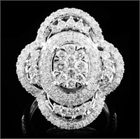 18K White Gold 2.02ct Diamond Ring